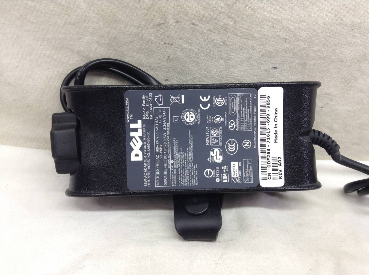 P-2802 DELL made LA65NS0-00 specification 19.5V 3.34A Note PC for AC adaptor prompt decision goods 