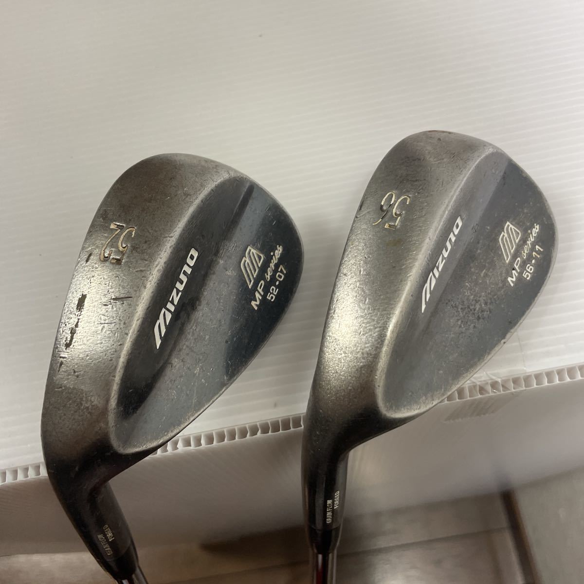 希少スペック レフティー用ウェッジ2本セット MIZUNO MP SERIES 52° 7° 56° 11° N.S.PRO 950GH SRフレックス ミズノ 左用 番327の画像1