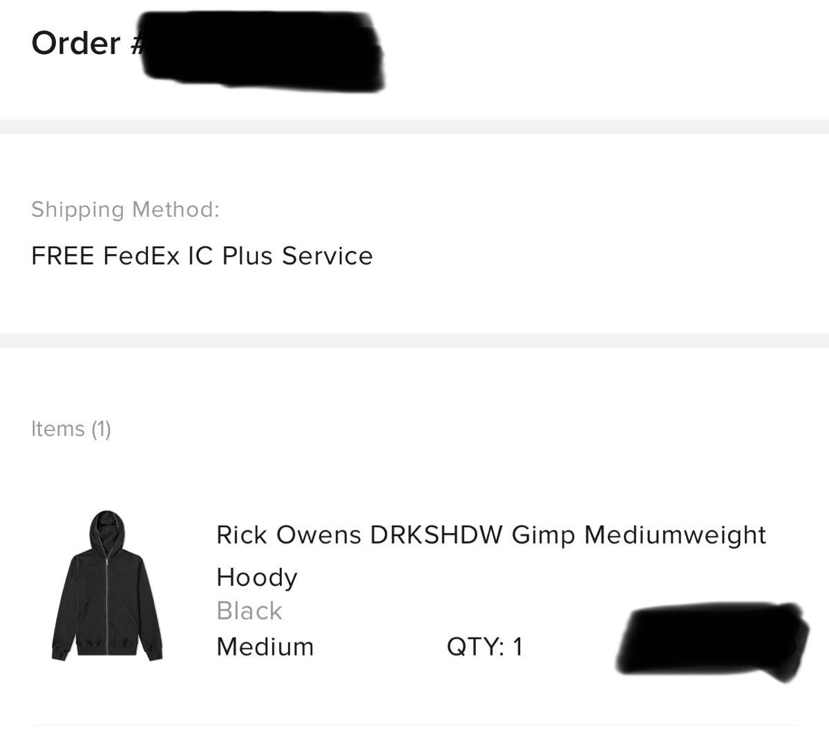 Rick Owens Drkshdw Gimp Hoodieフルジップパーカー