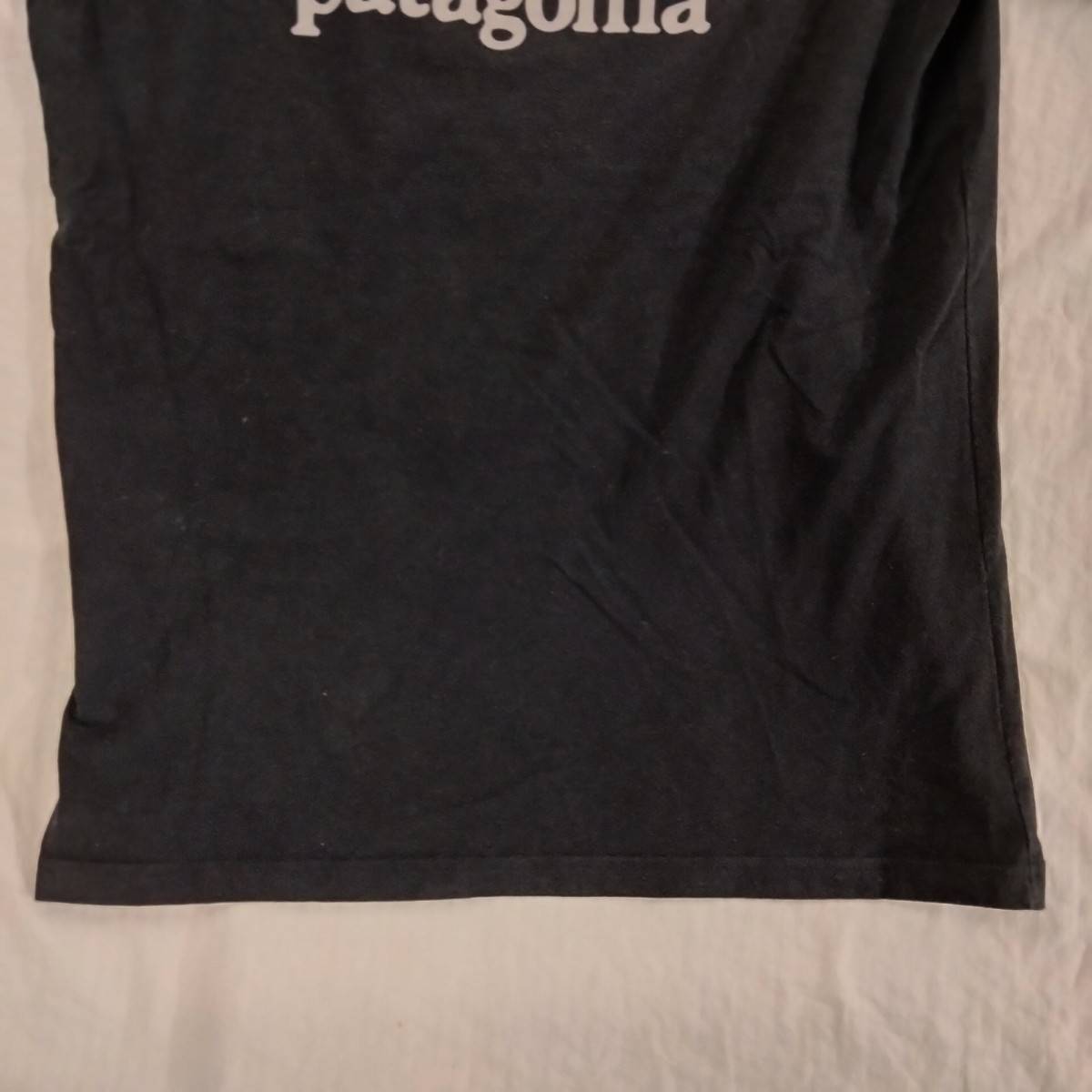  PATAGONIA 　パタゴニア　半袖　Tシャツ バックプリント　ライン・ロゴ・リッジ・ポケット・レスポンシビリティー 黒　Tシャツ ポケT s _画像10