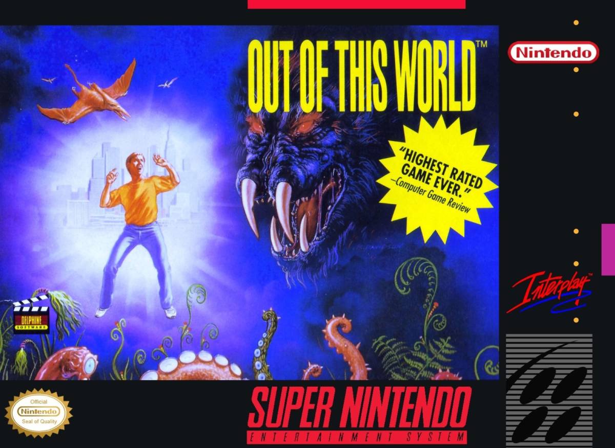 ★送料無料★北米版★ スーパーファミコン SNES Out of this World アウト・オブ・ディス・ワールド