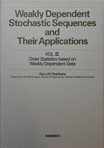 【中古】 Vol.III Order statistics based on weakly dependent data