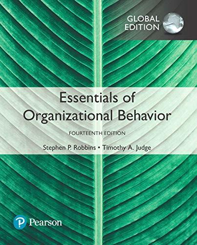 【中古】 Essentials of Organizational Behavior Global Edition