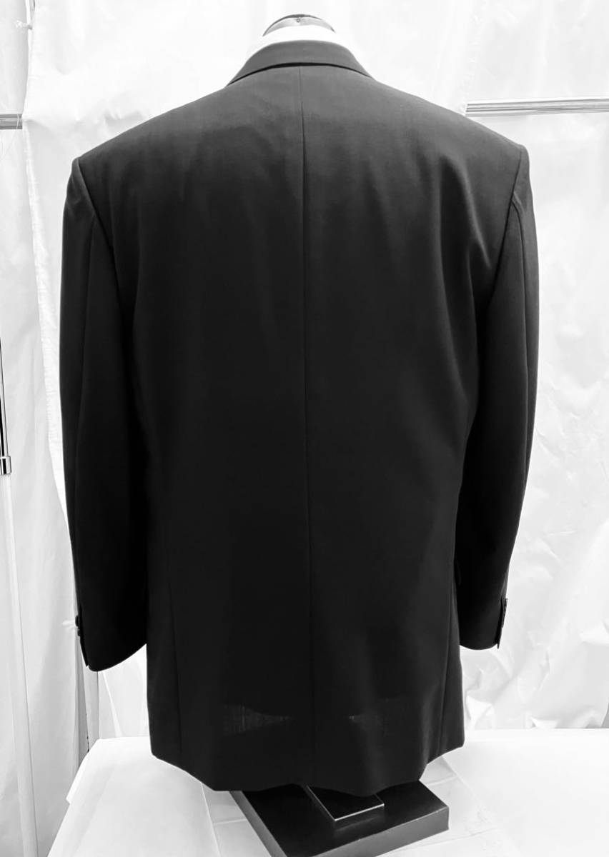 新品未使用 サマーフォーマル ダブル スーツ A9 背抜き メンズ ツータック ブラック 結婚式 25025_画像5