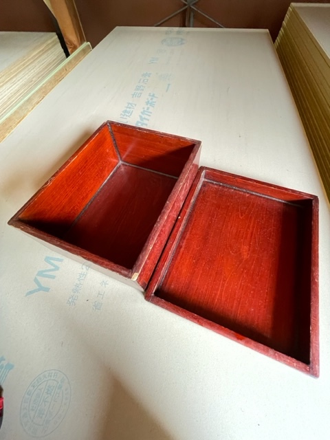 アンティーク　文箱　小物入れ　木製