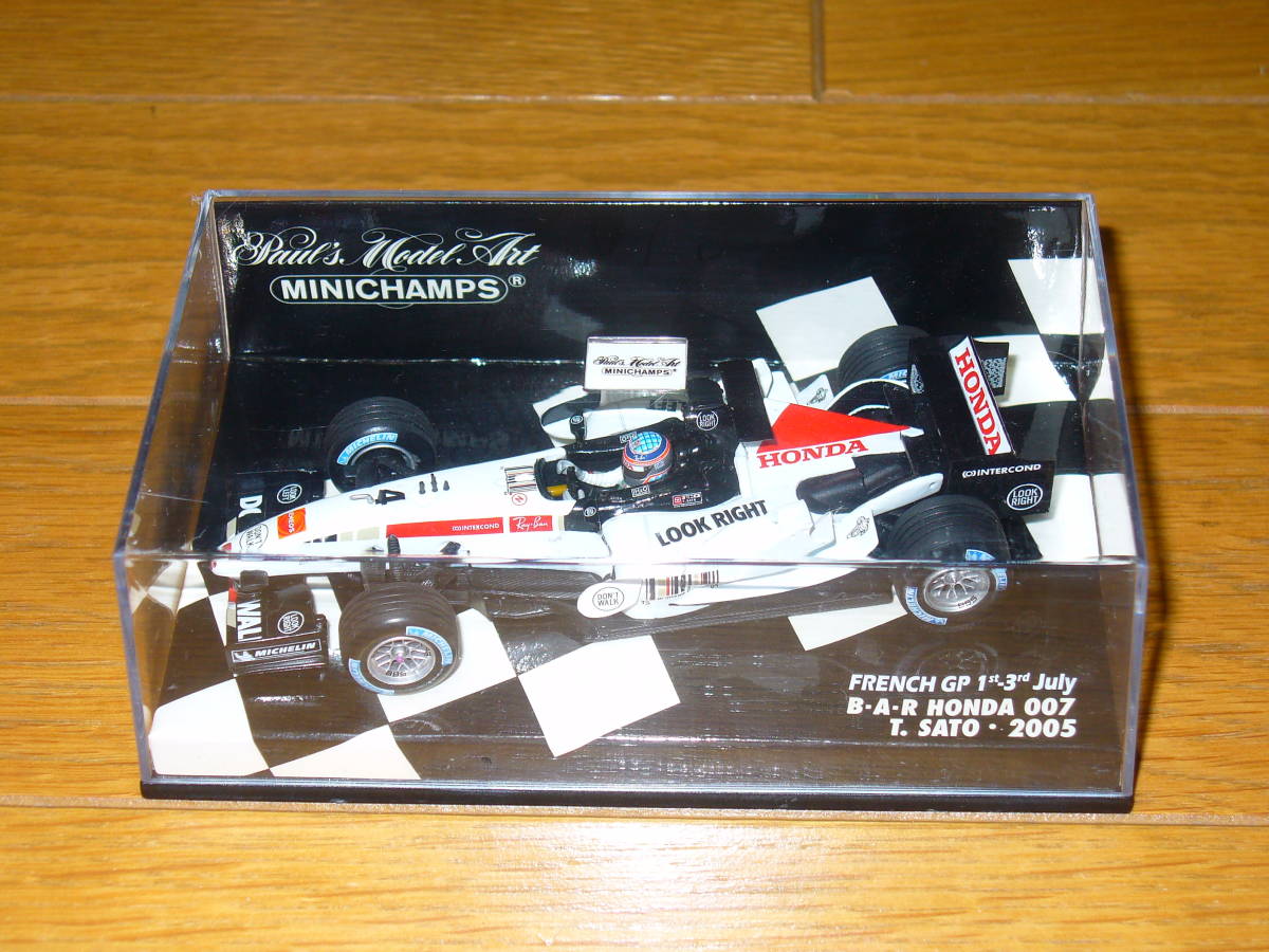 1/43 BARホンダ BAR007 佐藤琢磨 2005 フランスGP仕様 ミニチャンプス-
