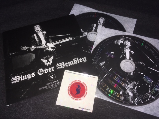 廃盤入手困難品！Empress Valley ★ Wings / Paul McCartney -「Wings Over Wembley」初回盤。プレス2CDペーパースリーブ_画像2