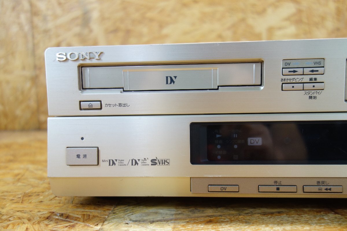 ◎ジャンク SONY WV-D9000 DV&SVHSビデオデッキ 現状品◎V192(VHS