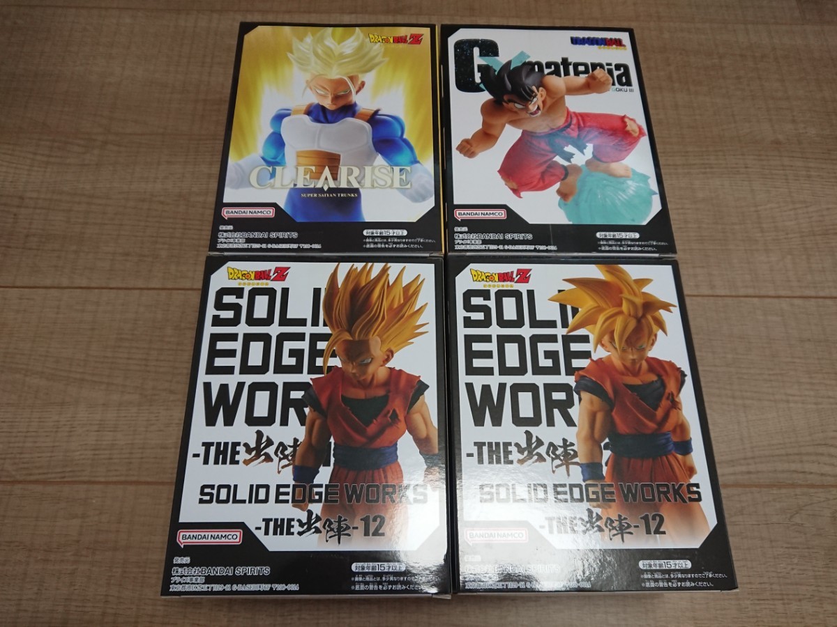 ドラゴンボール フィギュア セット CLEARISE 超サイヤ人トランクス G×materia SON GOKU Ⅲ SOLID EDGE WORKS THE出陣 12 全2種 孫悟飯