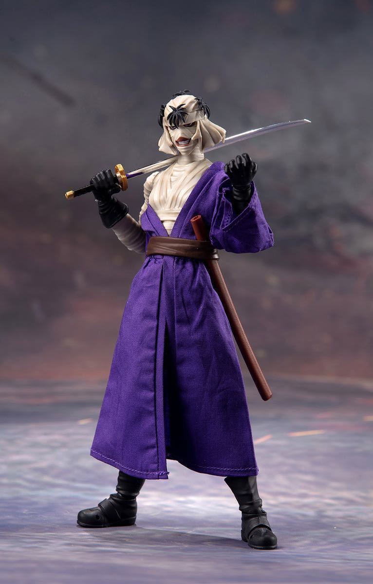 新品即納 るろうに剣心 1/12 可動フィギュア 志々雄 真実 ししお