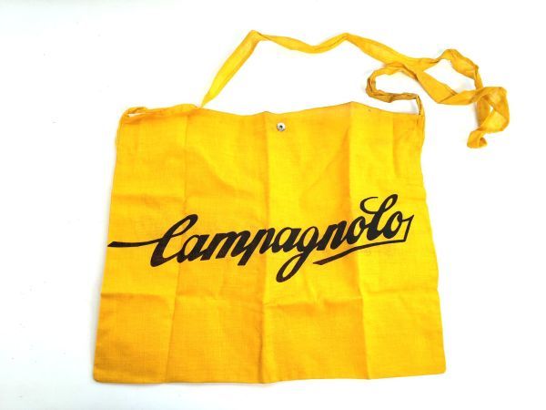 デットストック　Campagnolo　カンパニョーロ　ショルダーバッグ　布バッグ　カバン　鞄　黄色　イエロー (23_60427_13)_画像1