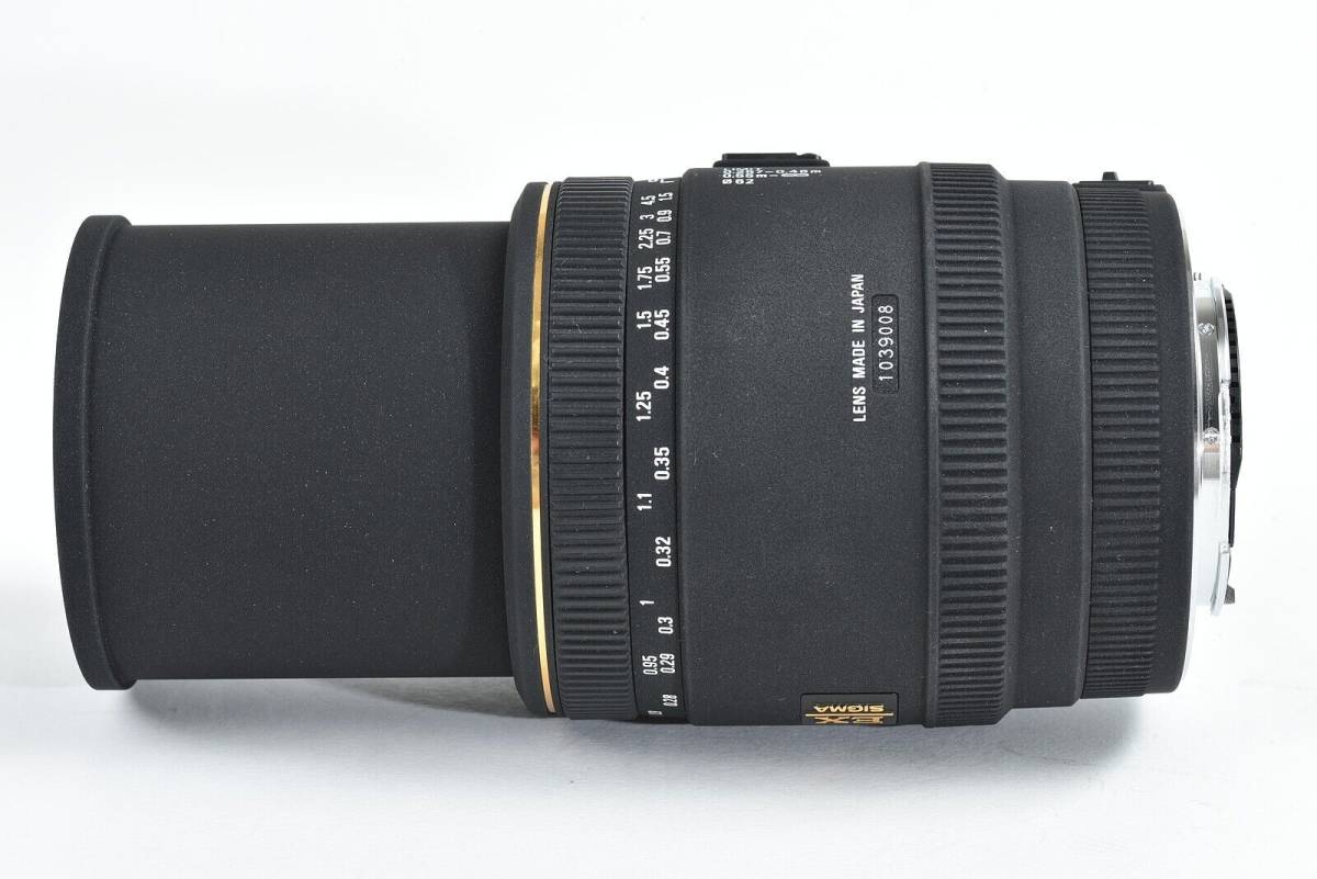 ★良品★SIGMA 70mm F2.8 MACRO EX DG シグマSAマウント フード付き♪/m27