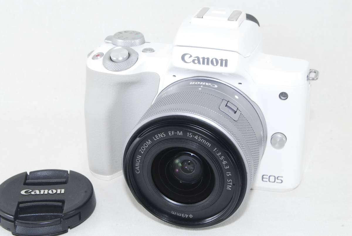 ☆良品☆Canon キャノン EOS Kiss M EF-M 15-45mm IS STM レンズキット