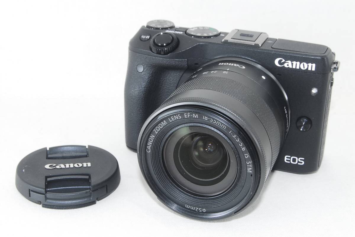 ☆良品☆Canon キャノン EOS M3 EF-M 18-55mm F3.5-5.6 IS STM レンズ