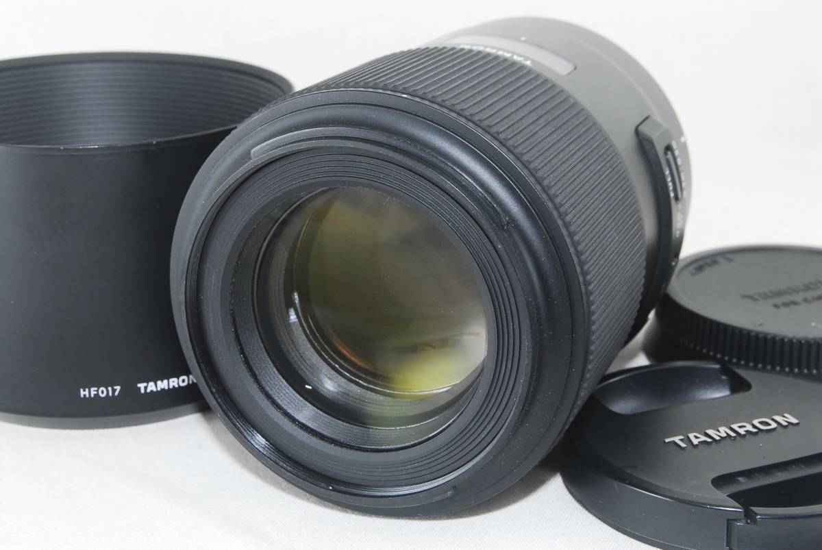 ★良品★TAMRON タムロン SP 90mm F2.8 Di MACRO VC USD F017 Canon キャノン フード付き♪_画像1