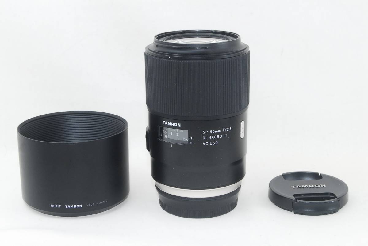 ★良品★TAMRON タムロン SP 90mm F2.8 Di MACRO VC USD F017 Canon キャノン フード付き♪_画像7