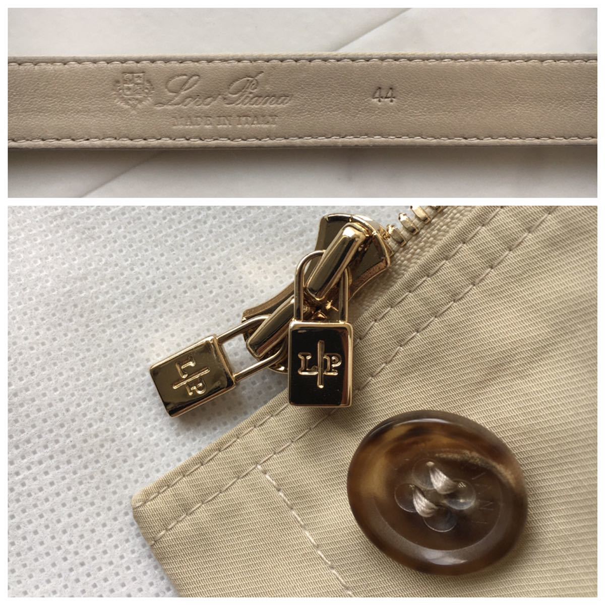 美品 最高峰 Loro Piana ロロピアーナ ベルト コットン コート 送料