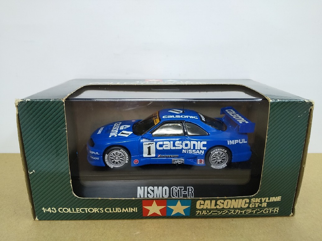 # Tamiya model [1/43 Calsonic Skyline NISMOGT-R Nismo racing minicar ] out of print rare model.