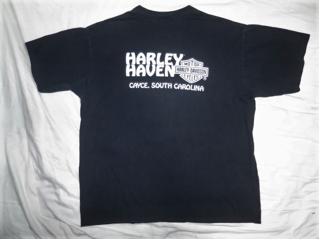 90s HARLEY DAVIDSON ハーレーダビッドソン ウルフ ムーン Tシャツ XL ビンテージ vintage USA製 狼 wolf _画像5