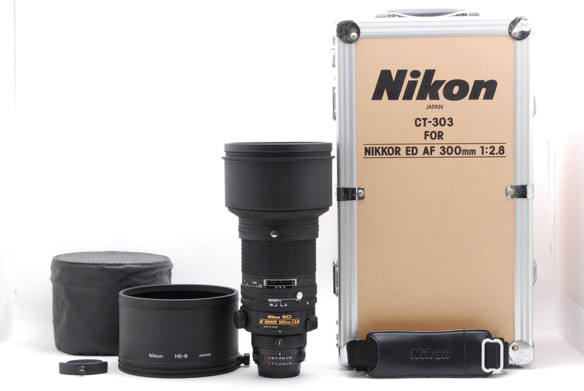 [A品]Nikon AF NIKKOR 300mm F2.8 ED★付属品多数★ケース★1157