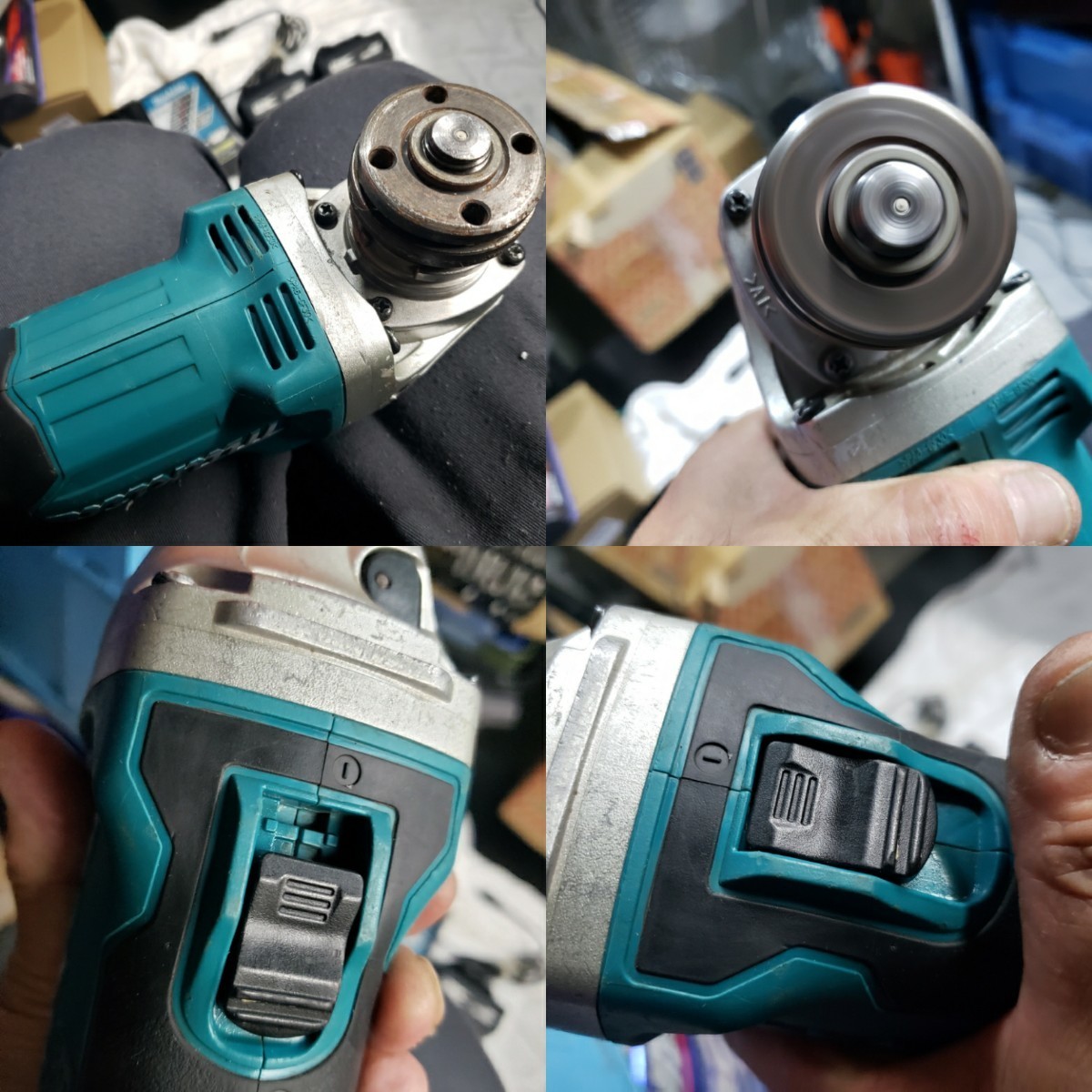 実働 マキタ 18V GA504DN 充電式 ディスクグラインダ 充電器
