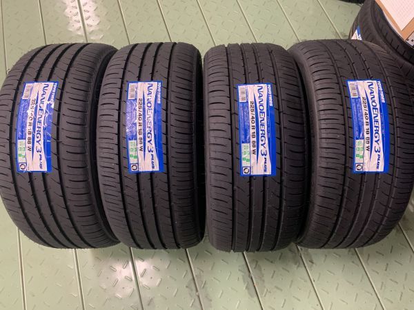 §24年製 225/40R18(225/40-18)新品 タイヤ4本 日本製 トーヨー ナノエナジー3+ TOYO NANOENERGY 3PLUS 在庫あり!タイヤ交換 神奈川/綾瀬_画像1