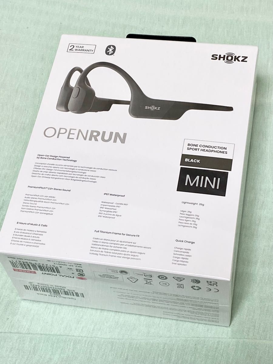 新品未開封 shokz OpenRun Mini 黒SKZ-EP-000012|PayPayフリマ
