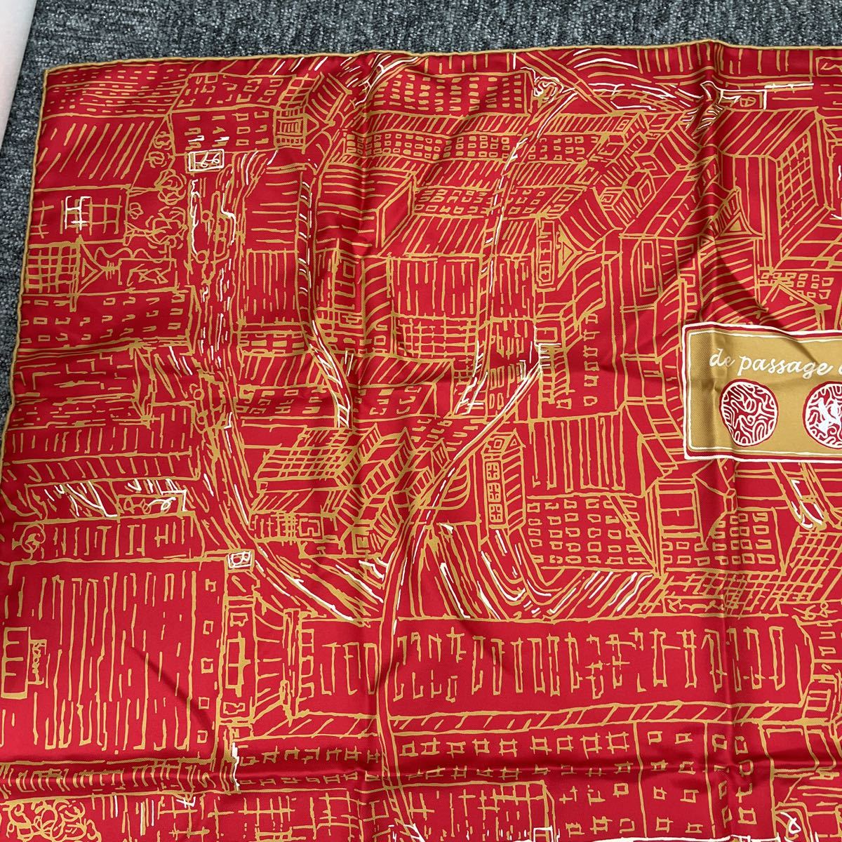 50.◎1円スタート◎HERMES エルメス 大判スカーフ de passage a Tokyo