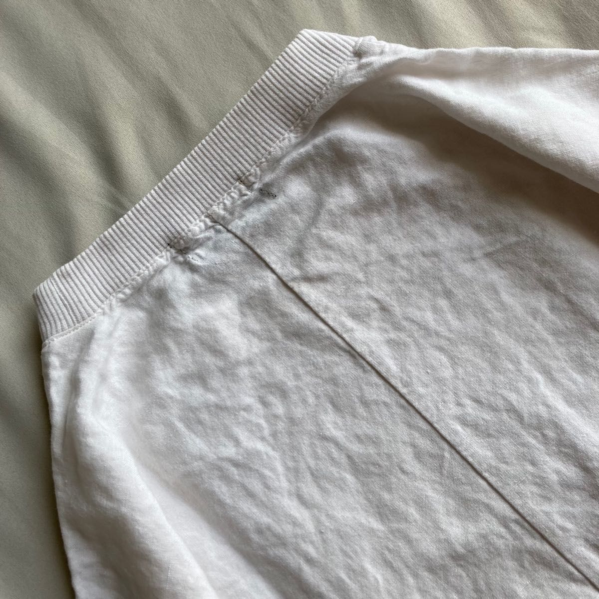 日本製 ハレ HARE 麻レーヨン プルオーバー シャツ  リネン Mサイズ ホワイト 白