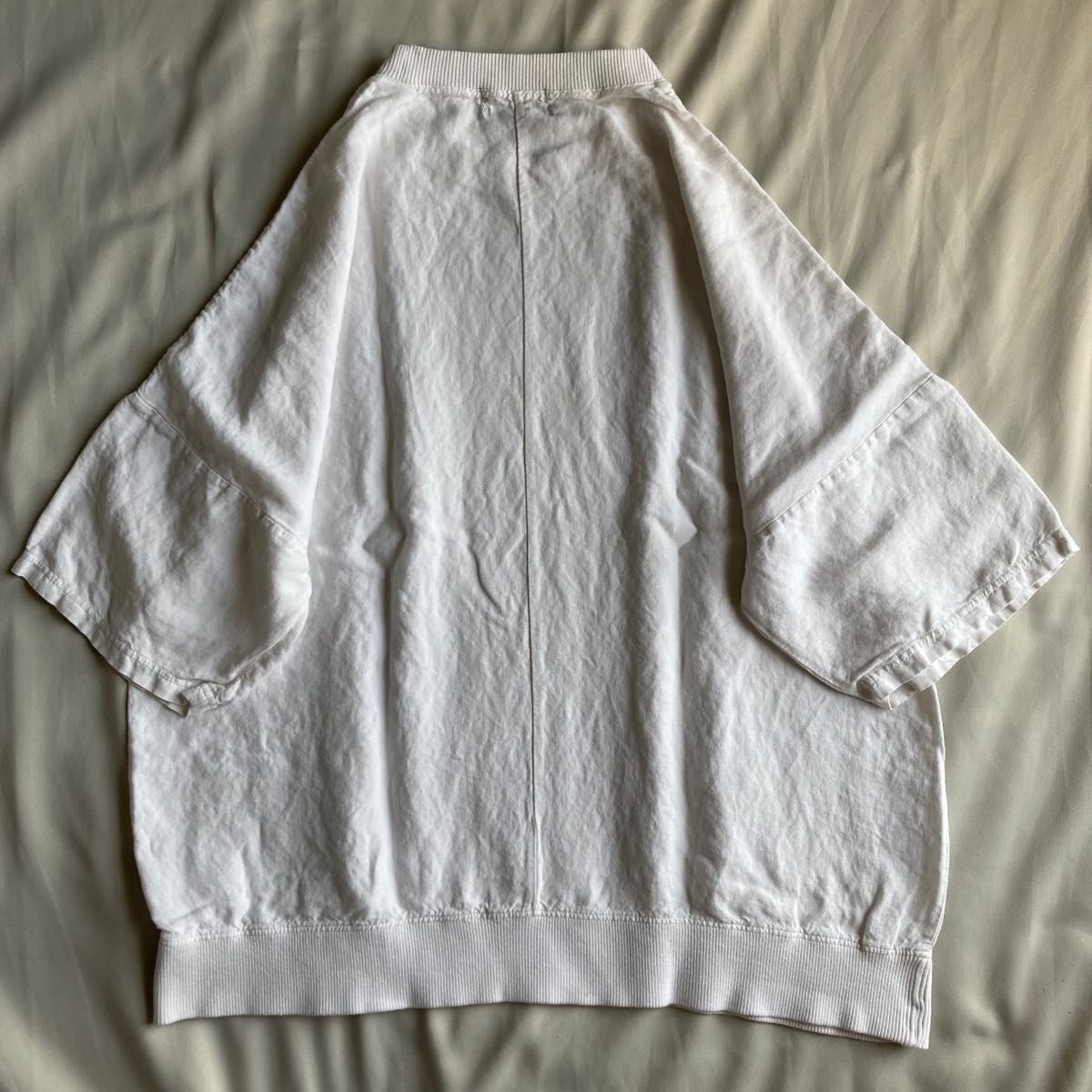 日本製 ハレ HARE 麻レーヨン プルオーバー シャツ  リネン Mサイズ ホワイト 白