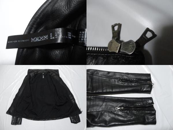 超希少! 高級 riri 美品◇WJK 牛革レザージャケット 黒 L