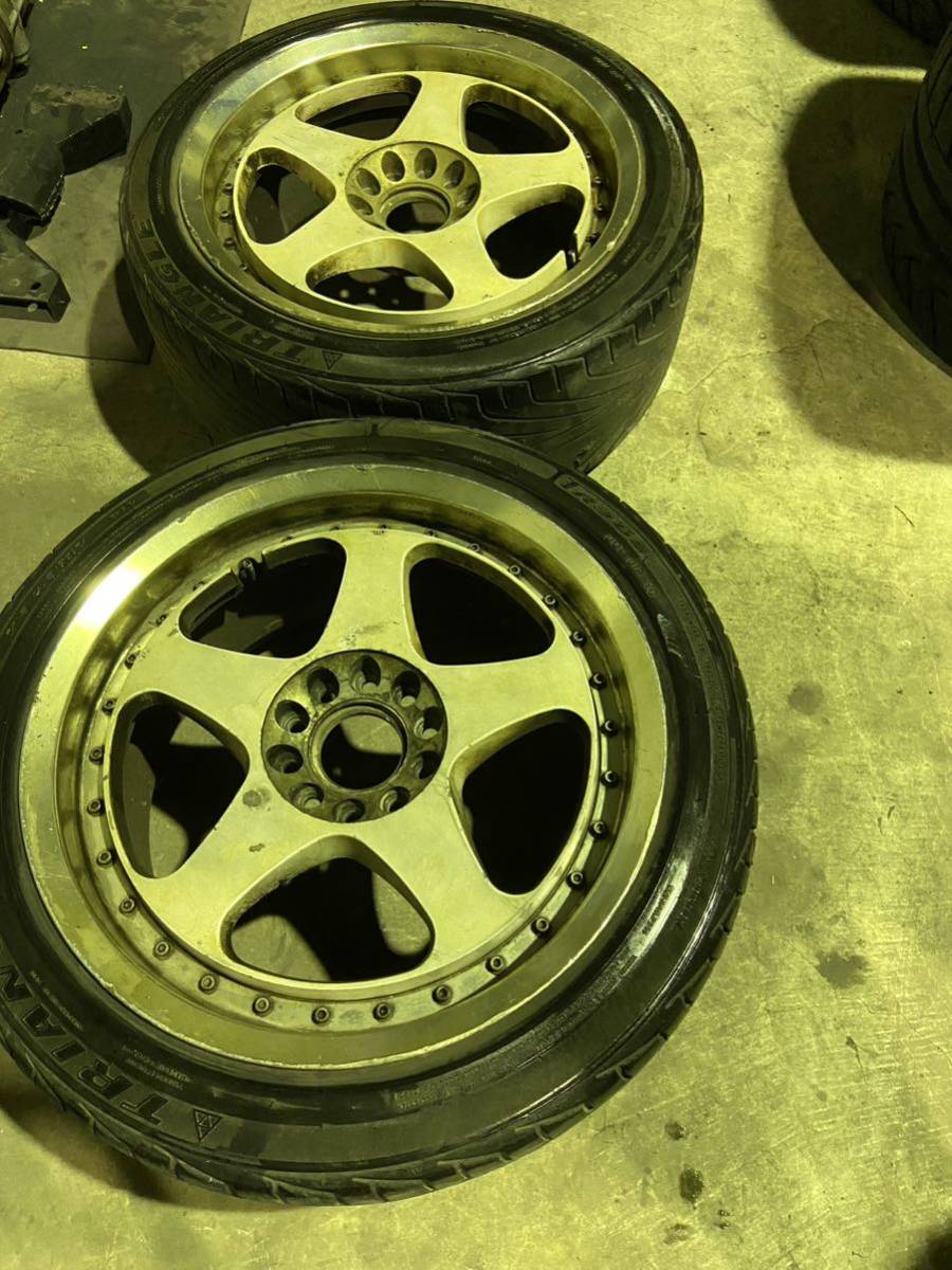 レイズ ニスモ ホイール 17×8J +32 2本セット シルビア スカイライン