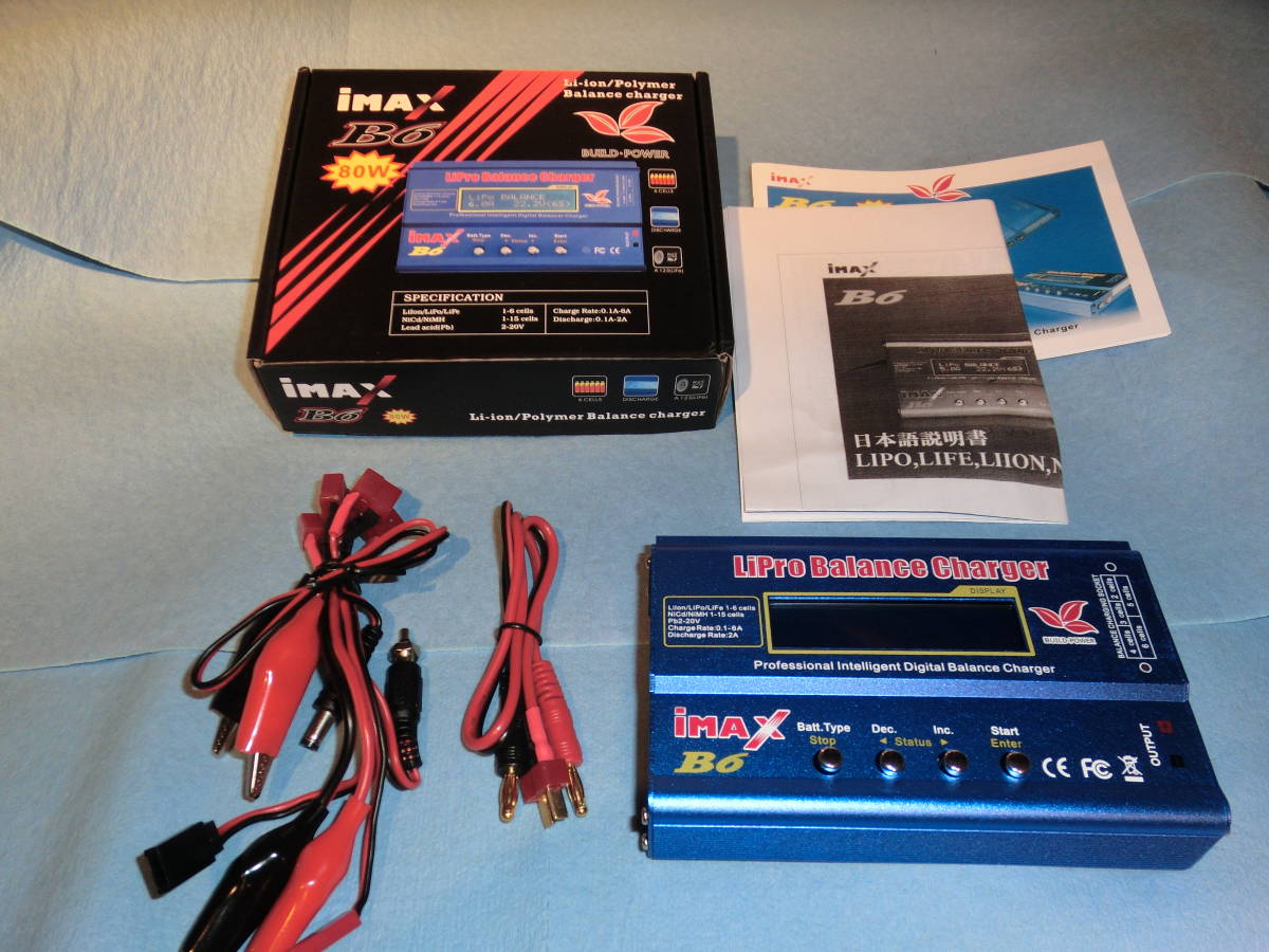 * new goods *iMAX-B6* postage 510 jpy ~* japanese manual attaching * new model 80W-6A charge *2~6 cell correspondence ( attention ) necessary power supply * that commodity is 12V. power supply is necessary domestic sending.