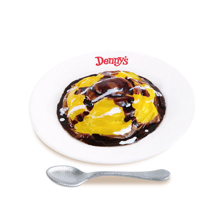 ケンエレファント ガチャ デニーズ Denny's ミニチュアコレクション 【とろーり卵とチーズのオムライス】_画像1