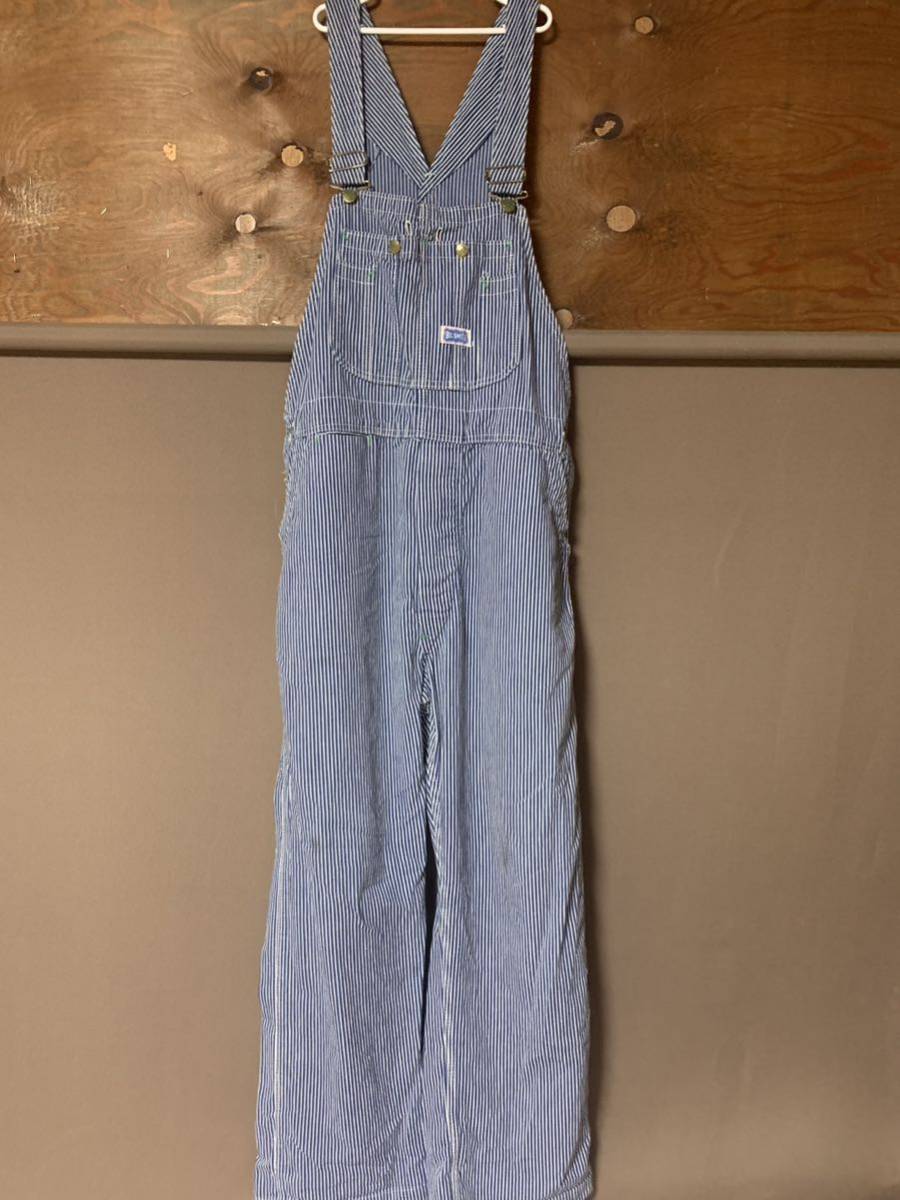  old clothes big Smith Big Smith Hickory stripe Denim overall men's Vintage 