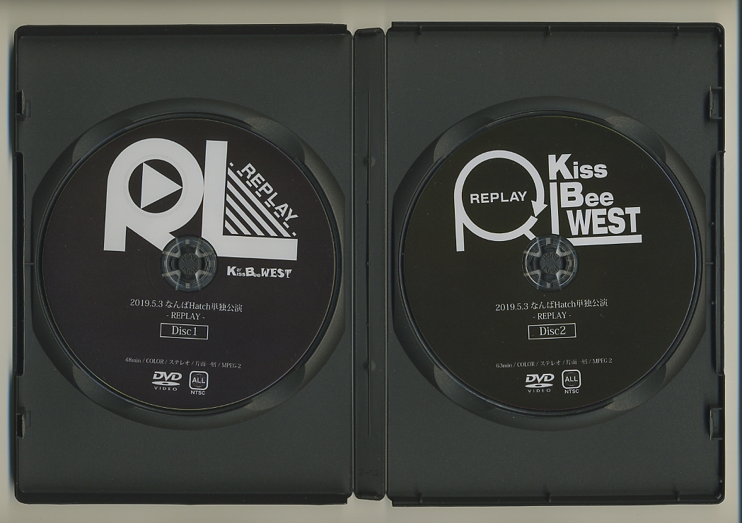 DVD★KissBeeWEST REPLAY 2019.5.3 なんばHatch単独公演 LIVE ライブ ライヴ Kiss Bee West 稗田智優 平山花菜 森下ありさ 清水真海_画像2