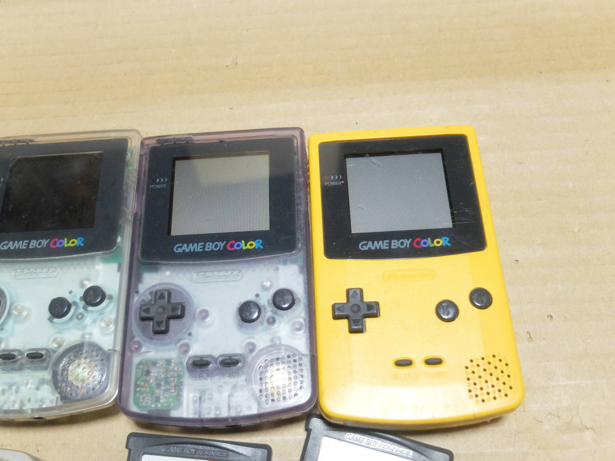 ゲームボーイ・カラー・アドバンスなど ゲーム機 色々5台+ソフト5本