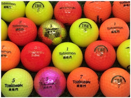 送料無料 ワークスゴルフ WORKS GOLF TOBiEMON シリーズ混合 カラー混合 S級 ロストボール 中古 ゴルフボール 30球セット_画像1