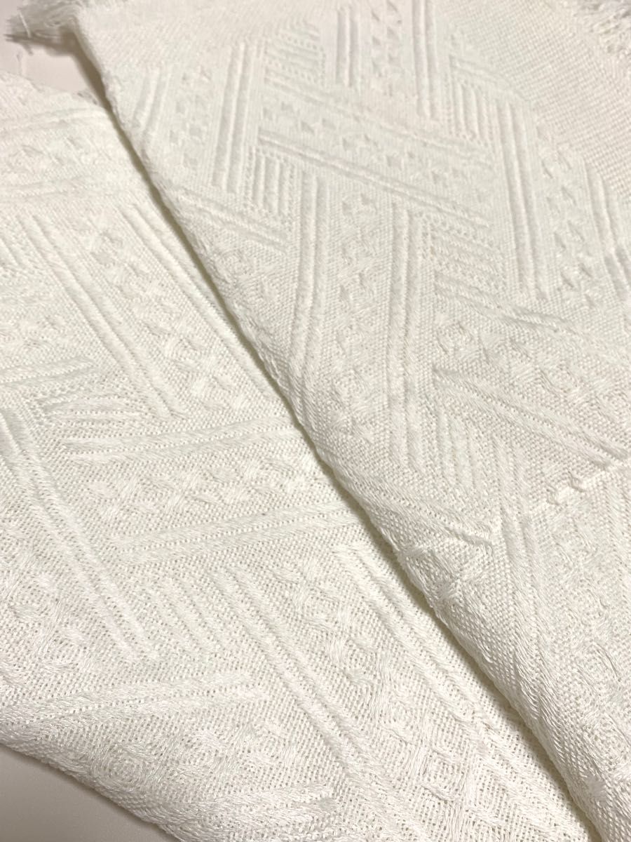 北欧 韓国 無地 テーブルクロス インテリア コットン 刺繍 雑貨ホワイト正方形