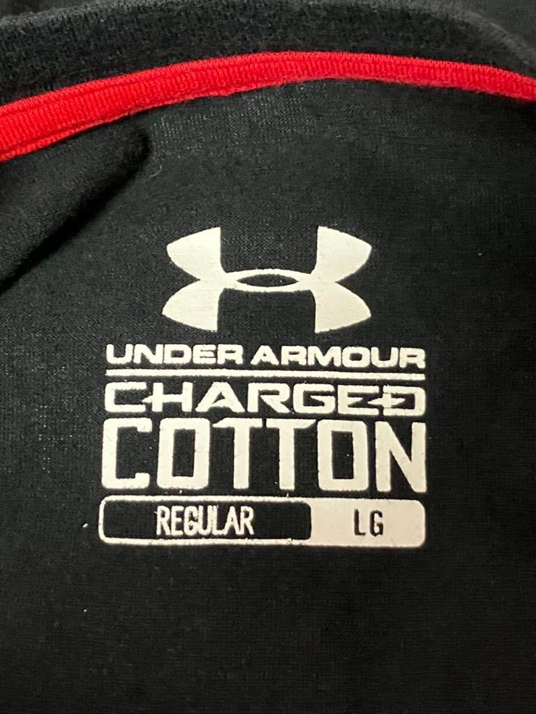 美品☆アンダーアーマー UNDER ARMOUR メンズ 七部袖丈Tシャツ☆UA CHARGED COTTON_画像5