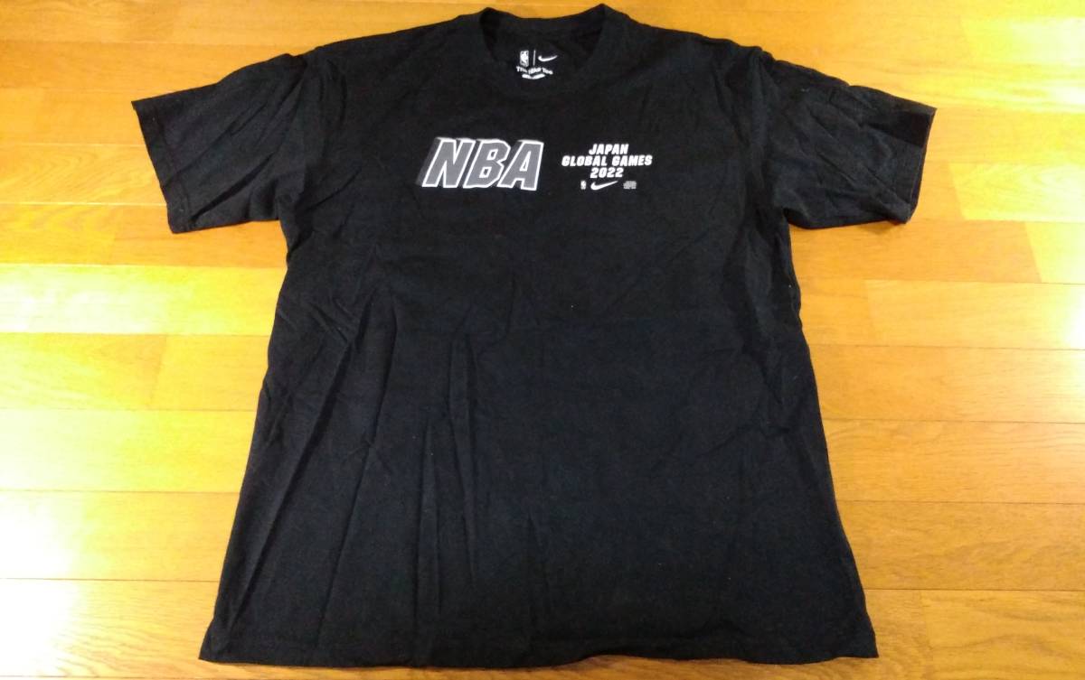NIKE ナイキ NBA JAPAN GLOBAL GAME 2022 Tシャツ SIZE:S(LOOSE FIT) 黒 送料215円～_画像1