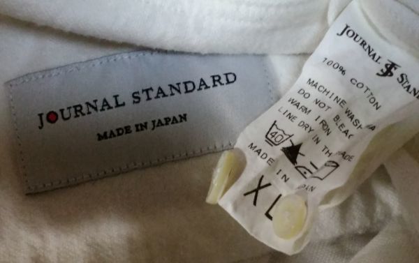 JOURNAL STANDARD ジャーナルスタンダード 長袖シャツ SIZE:XL 白 送料510円～_画像8