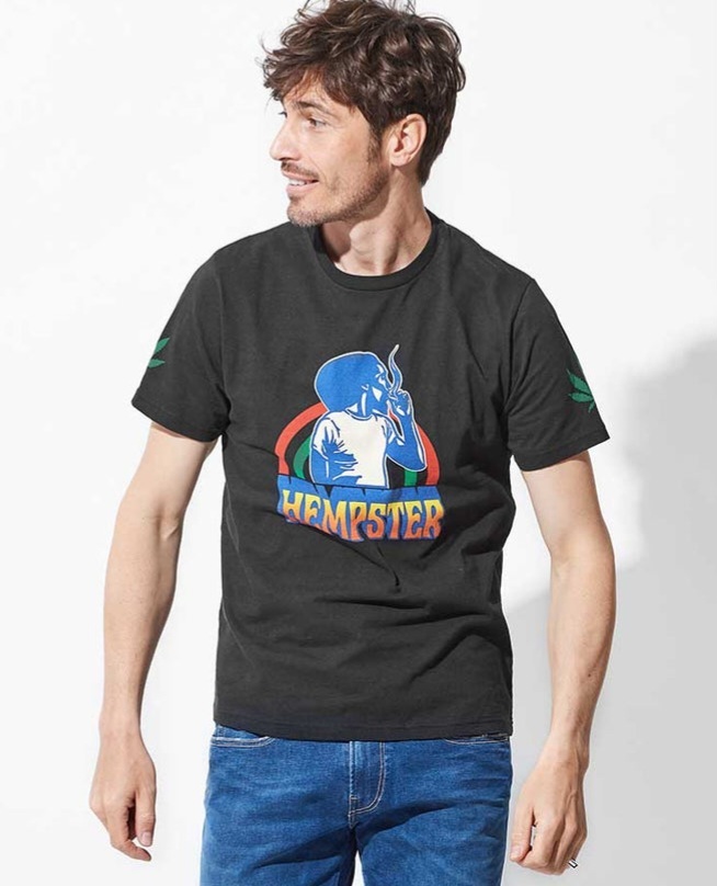 即決 新品 23SS 定価14,300円 ヒステリックグラマー HEMPSTER プリント Tシャツ _画像1