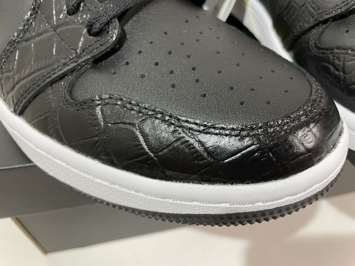 【新品】27.5㎝NIKE AIR JORDAN 1 LOW GOLF Black Crocodile Skin ナイキ エアジョーダン１ ロー ゴルフ ブラック クロコダイル スキン_画像7