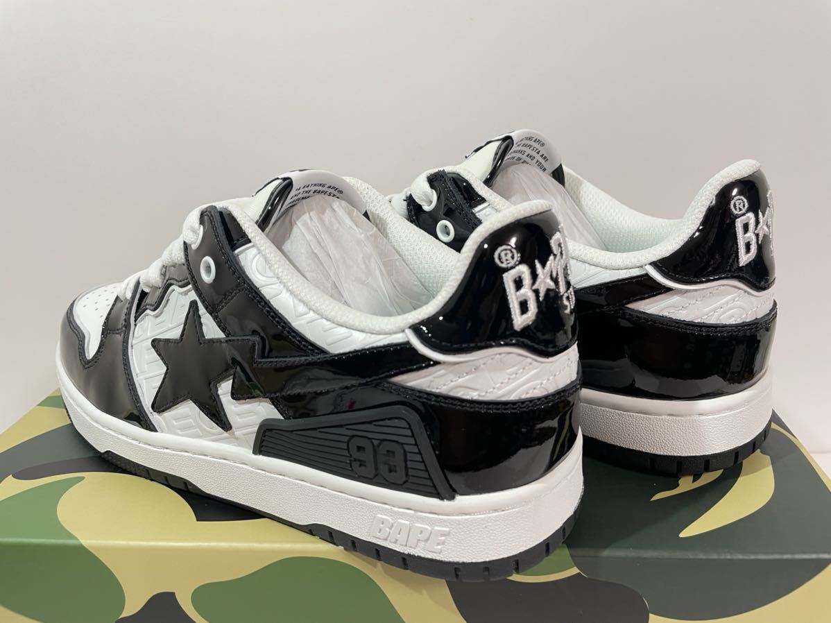 【送料無料】【新品】27㎝　A BATHING APE BAPE SK8 STA #5 アベイシングエイプ　ベイプ　スケートスター ホワイト/ブラック