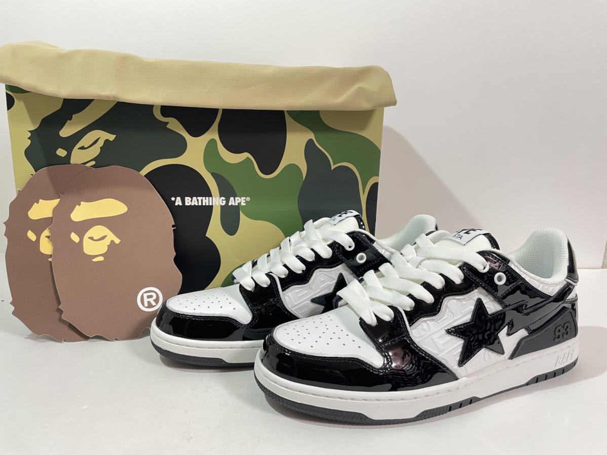 【送料無料】【新品】27㎝　A BATHING APE BAPE SK8 STA #5 アベイシングエイプ　ベイプ　スケートスター ホワイト/ブラック