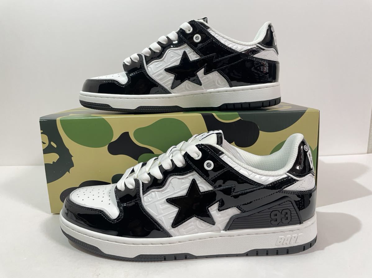 【送料無料】【新品】27㎝　A BATHING APE BAPE SK8 STA #5 アベイシングエイプ　ベイプ　スケートスター ホワイト/ブラック