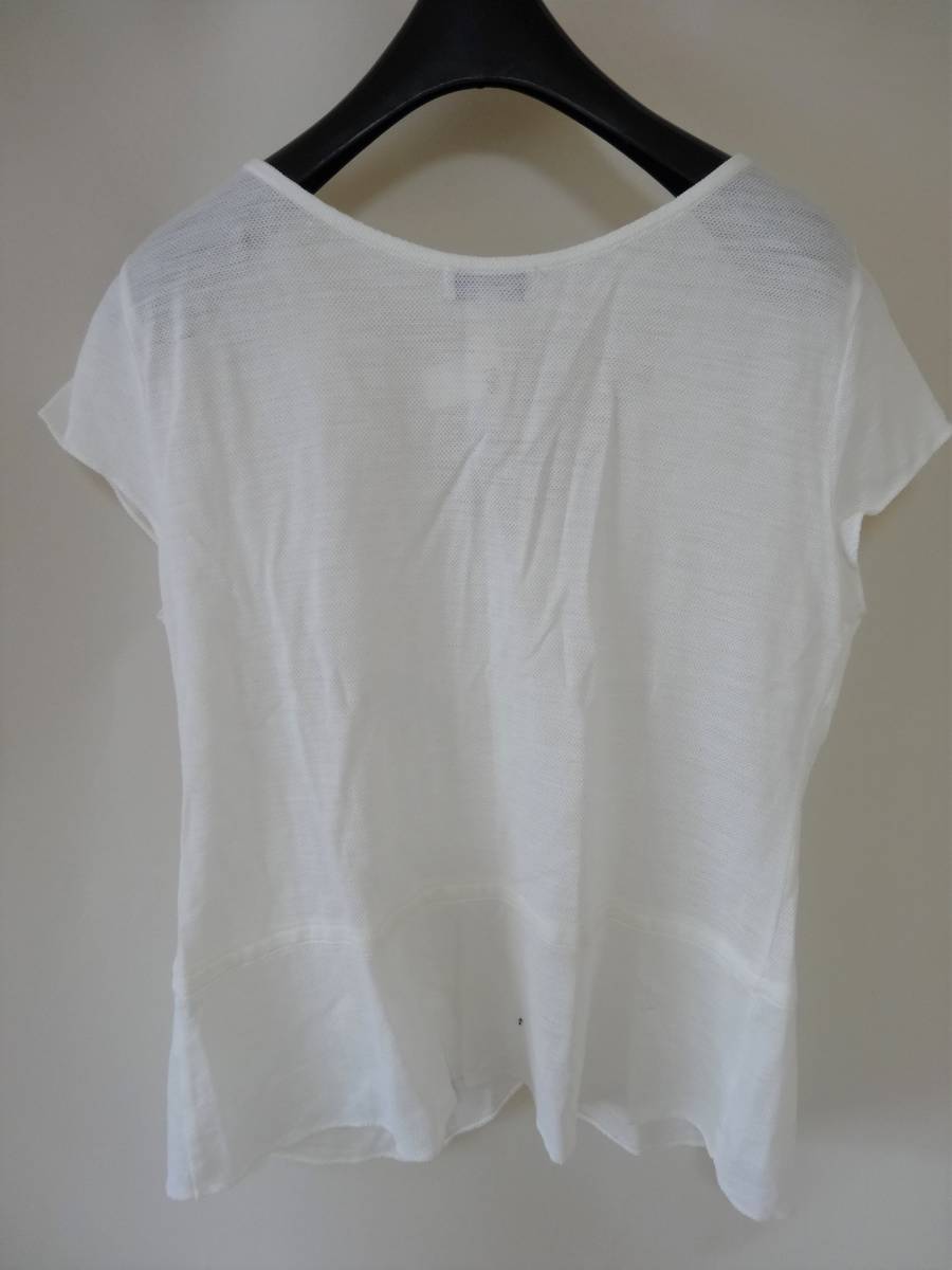 SCAPA Scapa short sleeves tops 40 white linen(B15)