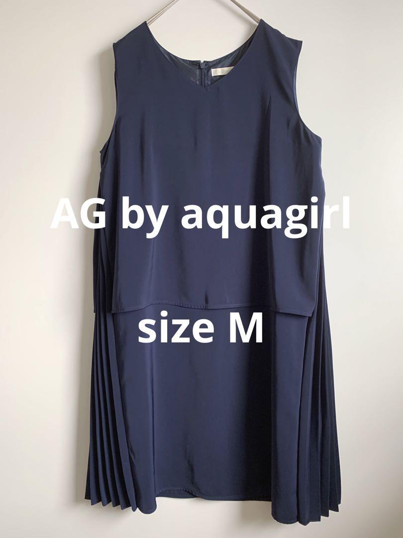 AG by aquagirl ネイビーワンピース 結婚式 食事会