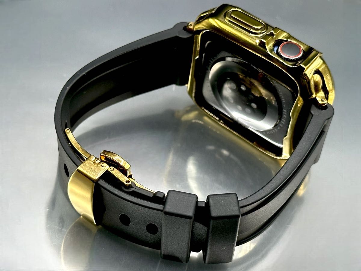 GBアップルウォッチバンド ラバーベルト Apple Watch カバー　ケース 38mm40mm41mm42mm44mm45mm